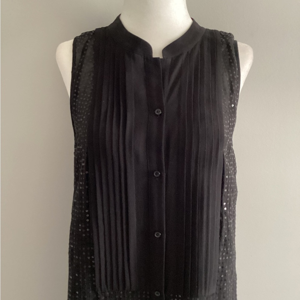 BCBGMaxAzria Silk Sequin Dress, Size S